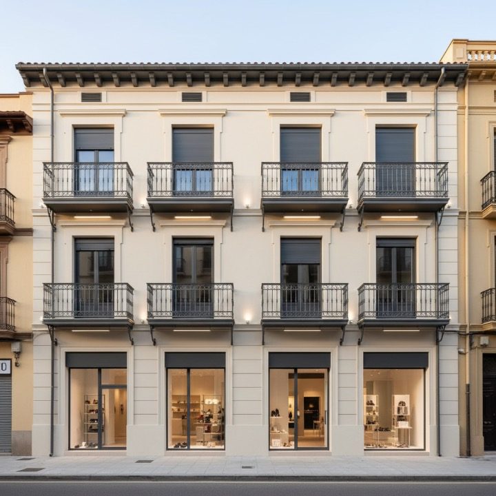 Réhabilitation de la façade d’un immeuble du centre historique de Tortosa