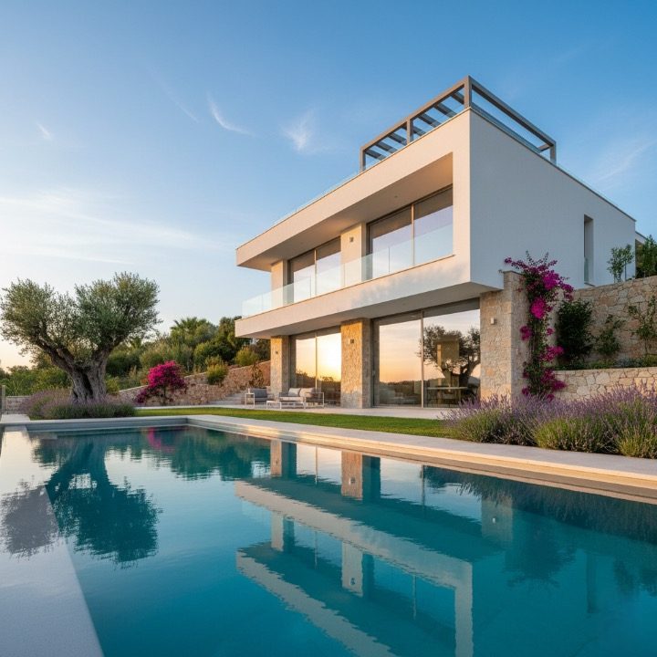 Villa méditerranéenne neuve avec piscine à L'Ametlla de Mar